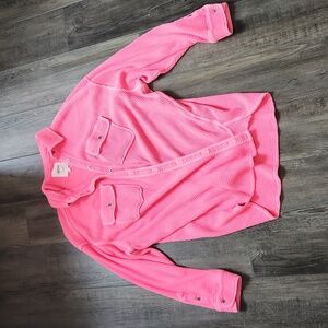 Aerie waffle button up